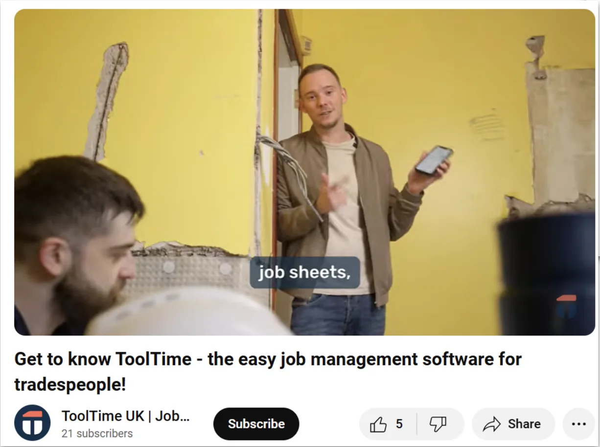 ToolTime - video content promotion