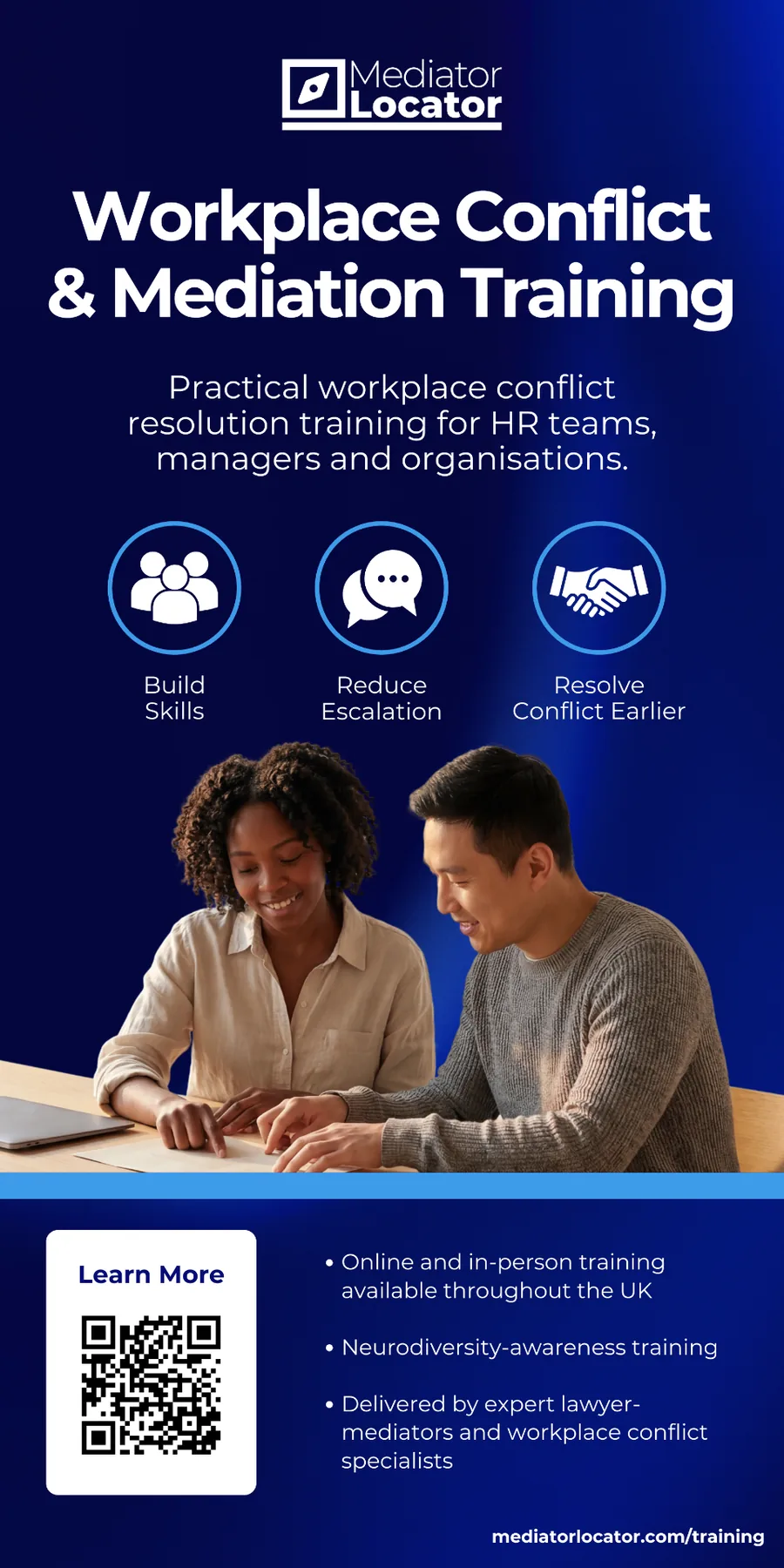 Mediator Locator - workplace conflict training banner