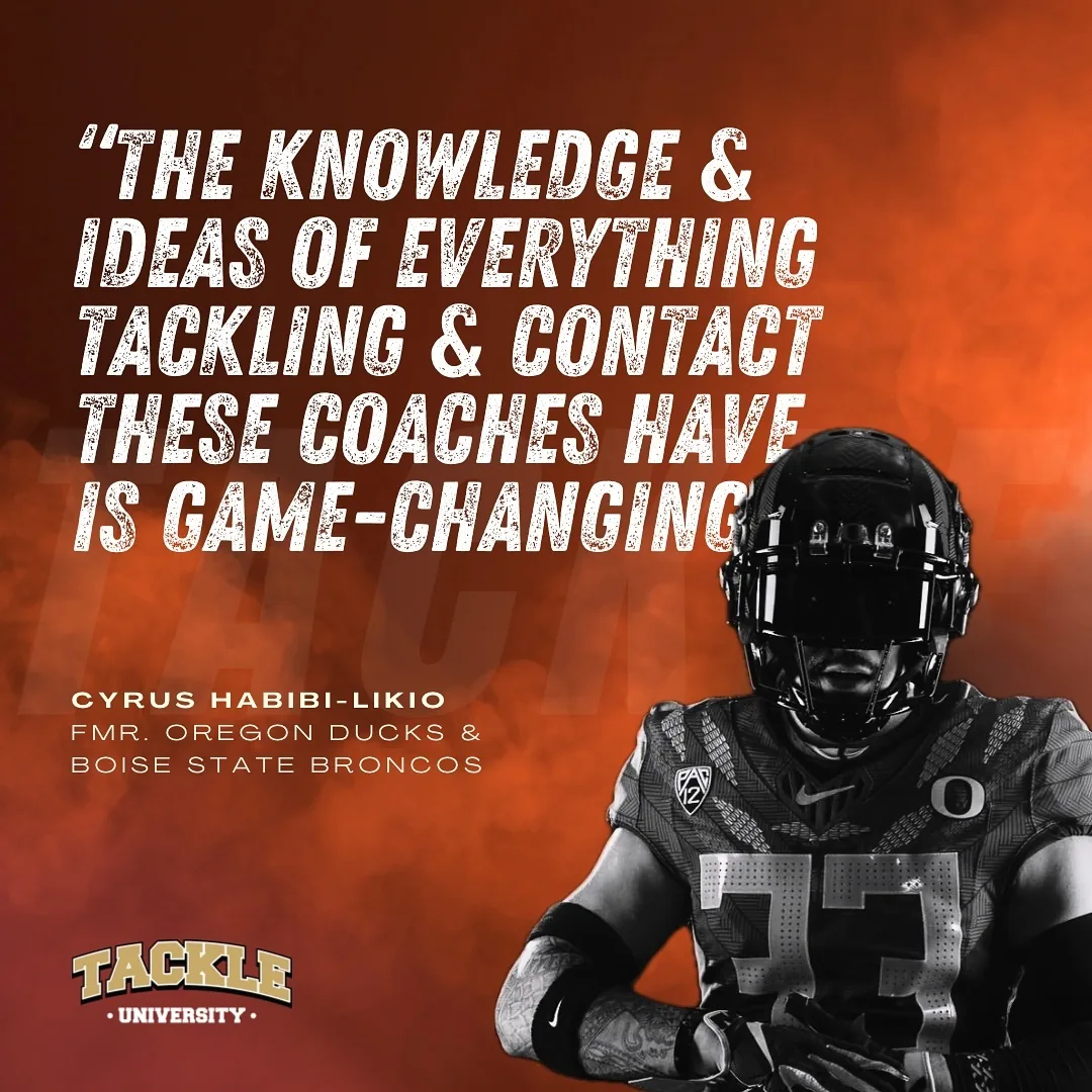 Tackle University - coaching testimonial creative